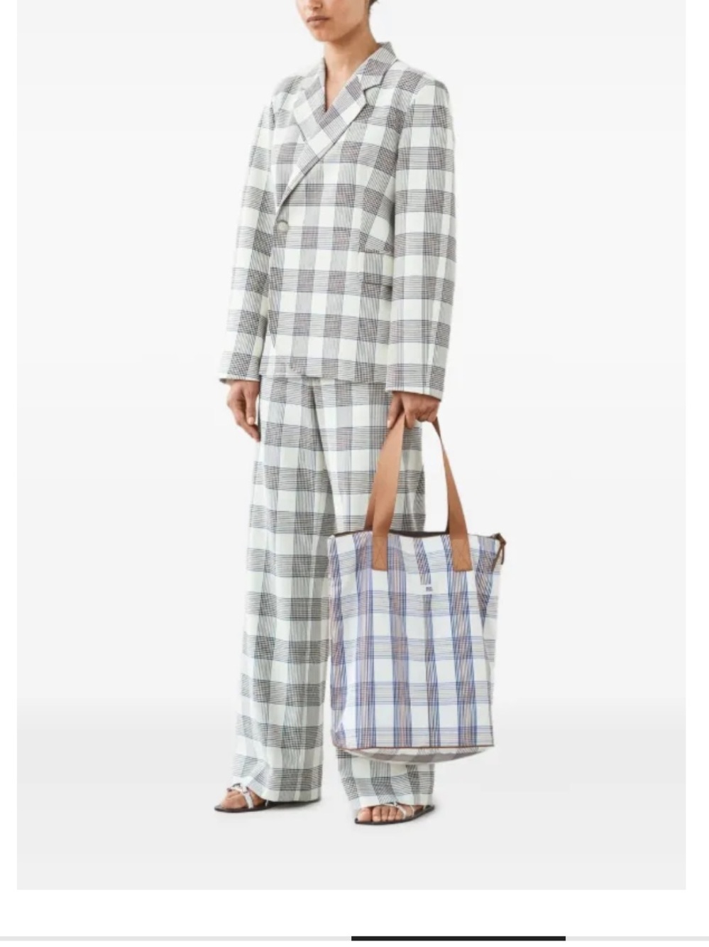BAUM UND PFERDGARTEN Noberta Pleated Check Trousers Pants Size 38 Size 4